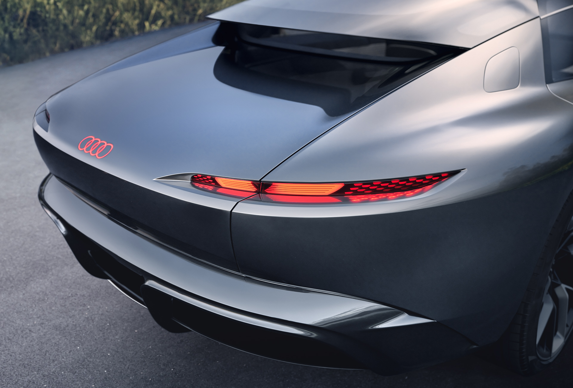 The rear of the Audi grandsphere concept.
